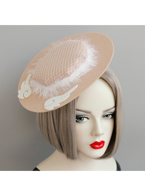 Simple White Angel Wings Cute Fashion Party Banquet Top Hat Hairpin