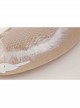 Simple White Angel Wings Cute Fashion Party Banquet Top Hat Hairpin