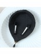 Retro Fashion Pink Embroidery Flower Black Resin Diamond Show Top Hat Hairpin