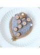 Fashion Handmade Holiday Female Personality Wood Chips Hemp Rope Stars Gray Top Hat Hairpin