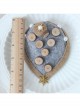 Fashion Handmade Holiday Female Personality Wood Chips Hemp Rope Stars Gray Top Hat Hairpin