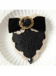 Gothic Fashion Retro All-Match Black Bow Lace Rose Top Hat Hairpin