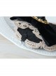 Gothic Fashion Retro All-Match Black Bow Lace Rose Top Hat Hairpin