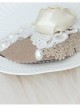 Fashion Retro White Butterfly Rose Flower Pearl Lace Top Hat Hairpin