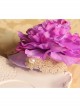 Fashion Retro Leisure Exaggerated Holiday Banquet Purple Flowers Lace Top Hat Hairpin