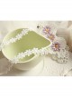 Palace Fashion Purple Flowers White Lace Tassels Wedding Dress Female Spring Hairpin