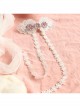 Palace Fashion Purple Flowers White Lace Tassels Wedding Dress Female Spring Hairpin