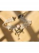 Fashion Personality Mask Queen Pink Rose Flower White Retro Lace Pearl Female Choker