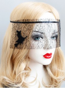 Funny Sexy Halloween Christmas Masquerade Male Female Adult Queen Witch Black Mesh Mask