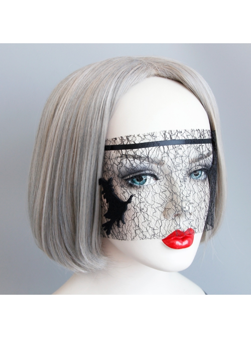 Funny Sexy Halloween Christmas Masquerade Male Female Adult Queen Witch Black Mesh Mask