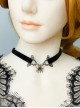 Retro Gothic Fashion Black Female Spider Velvet Halloween Choker