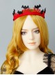 Retro Fashion Red Spider Web Black Bat Diadem Queen Birthday Halloween Headband