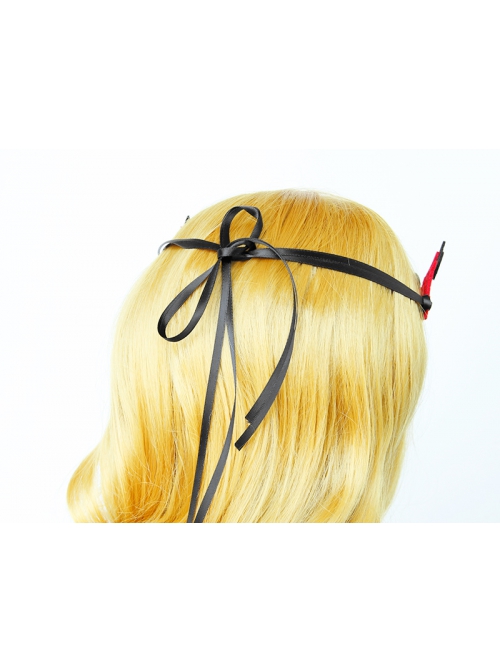 Retro Fashion Red Spider Web Black Bat Diadem Queen Birthday Halloween Headband