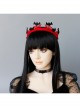 Retro Fashion Red Spider Web Black Bat Diadem Queen Birthday Halloween Headband