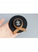 Casual Creative Suit Retro Fabric Female Rose Black Top Hat Brooch
