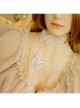 Fashion Retro Palace Lolita White Butterfly Lace Long Necklace