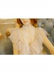 Fashion Retro Palace Lolita White Butterfly Lace Long Necklace