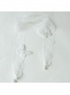 Fashion Retro Palace Lolita White Butterfly Lace Long Necklace