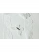 Fashion Retro Palace Lolita White Butterfly Lace Long Necklace