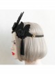Gothic Fashion Black Lace Butterfly Flowers Baroque Retro Female King Crown Headband