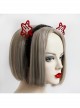 Fashion Burgundy Stars Black Lace Playground Christmas Halloween Party Show Personality Headband