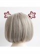 Fashion Burgundy Stars Black Lace Playground Christmas Halloween Party Show Personality Headband