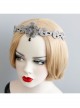 Fashion Personality Halloween Gray Felt Cloth Ghost Party Handmade Girly Hair Band