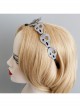 Fashion Personality Halloween Gray Felt Cloth Ghost Party Handmade Girly Hair Band
