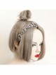 Fashion Personality Halloween Gray Felt Cloth Ghost Party Handmade Girly Hair Band