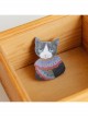 Retro Fashion Literary Personality Black Cat Color Sweater Brooch