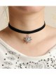 Gothic Retro Fashion Black Lace Pearl Wedding Multi-Level Necklace