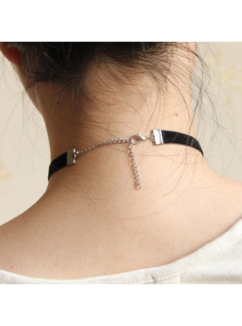 Gothic Retro Fashion Black Lace Pearl Wedding Multi-Level Necklace