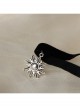 Gothic Retro Fashion Black Lace Pearl Wedding Multi-Level Necklace