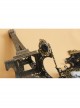 Retro Fashion Gothic Handmade Black Lace Pearl Beauty Portrait Female Bracelet With Ring One Chain