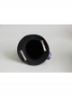 Fashion Retro Halloween Purple Flowers Black Bat Show Adult Male Female Party Prom Top Hat Hairpin