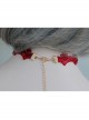 Fashion Personality Christmas Small Tree Letter Love Heart Red Lace Jewel Party Necklace