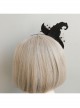 Retro Fashion Personality Adult Show Halloween Christmas Black Net Yarn Ruby Wizard Hat Headband