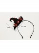 Retro Fashion Personality Adult Show Halloween Christmas Black Net Yarn Ruby Wizard Hat Headband