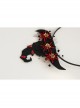 Retro Fashion Personality Adult Show Halloween Christmas Black Net Yarn Ruby Wizard Hat Headband