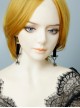 Retro Personality Simple Punk Hipster Hip Hop Halloween Nightclub Spider Black Velvet Long Earrings