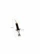 Retro Personality Simple Punk Hipster Hip Hop Halloween Nightclub Spider Black Velvet Long Earrings
