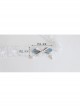 Fashion Cute Lolita White Ribbon Pearl Pink Bow Lace Girly Elastic Choker