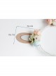 Fashion Cute Party Festival Colored Flowers White Net Yarn Bride Bridesmaid Rabbit Ears Headband