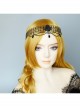Black Angel Pearl Gothic Witch Halloween Prom Show Exaggerated Tassel Queen Hairband