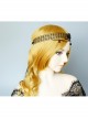 Black Angel Pearl Gothic Witch Halloween Prom Show Exaggerated Tassel Queen Hairband