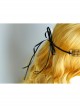 Black Angel Pearl Gothic Witch Halloween Prom Show Exaggerated Tassel Queen Hairband
