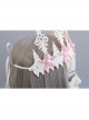 Fashion Pink Starfish Wreath Bride Married Diadem White Pearl Hairband