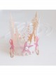 Fashion Pink Starfish Wreath Bride Married Diadem White Pearl Hairband