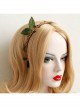 Fashion Personality Leisure Party Green Rattan Leaves Female Hair Band