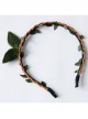 Fashion Personality Leisure Party Green Rattan Leaves Female Hair Band
